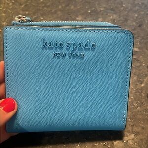 Kate Spade Vibrant Blue Compact Wallet